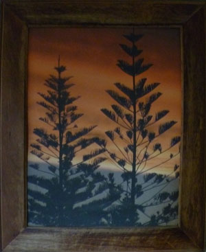 Trees in Jarrah Frame